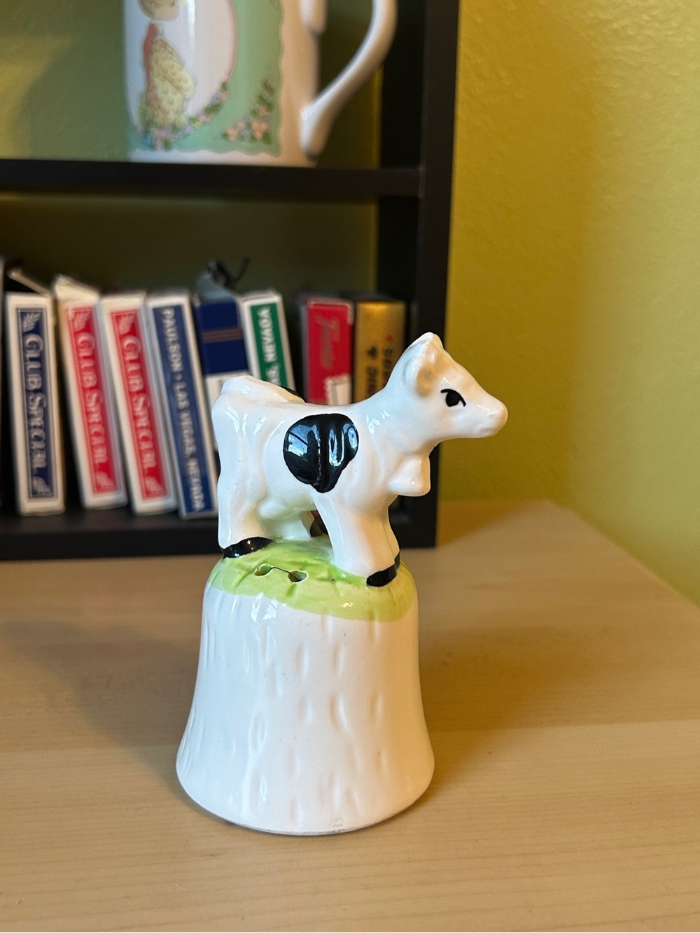 Vintage Ceramic bell with cow